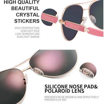 FENCHI damskie okulary polaryzacyjne różowe luksusowe czarne okulary mężczyźni powłoka soczewki prowadzenia połowów dla mężczyzn oculos Zonnebril Dames