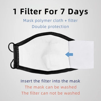 Filtr maska do twarzy do prania i wielokrotnego użytku ochrona twarzy dla dorosłych anty PM2.5 zapylenia jest uaktywniana automatycznie wielokrotnego użytku Маскариллы moda maska do ust
