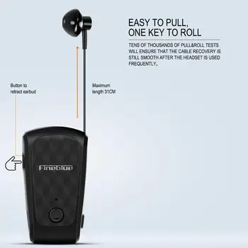Fineblue FQ-10 Pro Bluetooth 5.0 10 godzin rozmowy Bluetooth słuchawka bezprzewodowa słuchawka Bluetooth headse HIFI stereo z mikrofonem