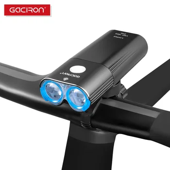 GACIRON 400-1800LM Bicycle Light PRO rowerowa światło z odległej linii USB Power Bank IPX6 latarka MTB Road Bike lampa błyskowa LED lampy