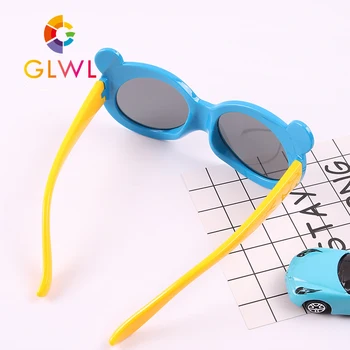 GLWL dla dzieci okulary Okrągłe soczewki polaryzacyjne dziecięce okulary chłopcy elastyczne okulary dla dzieci cienie fajne okulary trendy 2021 roku