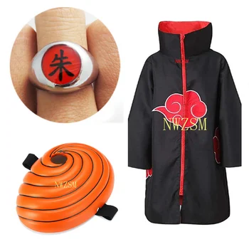 Gorąca wyprzedaż anime Naruto Akatsuki /Uchiha Itachi cosplay Halloween, Christmas party garnitur, płaszcz, peleryna garnitur