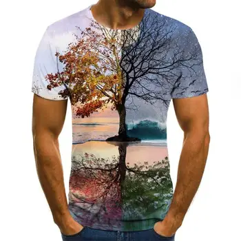 Gorąca wyprzedaż Space Cloudly T Shirt Men Short Sleeve Cool Colorful Cloud Male T-Shirts Brand Summer Menswear Funny causal 3D Tshirt