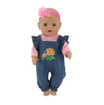 Głowy kwiat+kombinezon doll odzież nadaje się do 43 cm/17 cm lalka, lalka dla dzieci, dzieci najlepszy prezent na urodziny(tylko sprzedają ubrania)