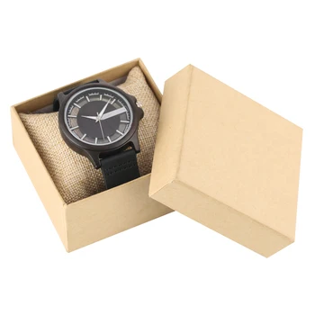 Heban zegarki męskie przezroczysty wydrążony pokrętło drewniane zegarki analogowe zegarki vintage, zegarek Kwarcowy Zegarek Reloj de madera