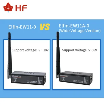 HF Elfin-EW11A-0 5~36V szerokie napięcie zewnętrzna antena sieci bezprzewodowej urządzenia Modbus TPC IP RJ45 RS485 do szeregowego serwera WIFI