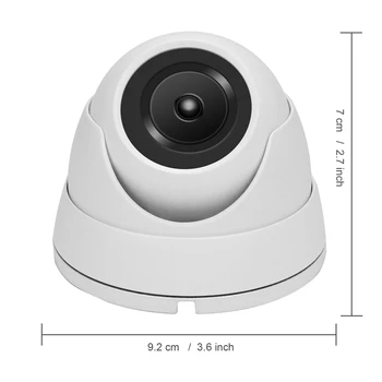 HomeFong kopułkowa kamera analogowa kamera do wideodomofonu przewodowa 1200TVL 360 stopni obrotowa kamera na podczerwień noktowizor kamera zewnętrzna wodoodporna