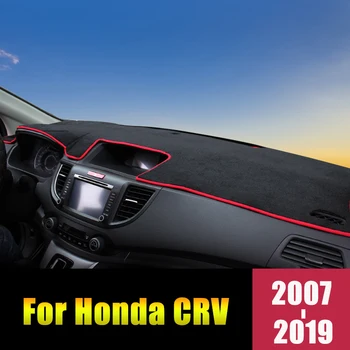 Honda CRV 2007-2011 2012-2016 2017 2018 2019 LHD pokrywa desce rozdzielczej samochodu dywaniki unikać światła hamulcowe anty-UV dywany wykończenie akcesoria