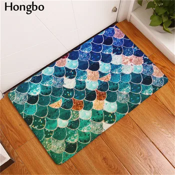 Hongbo New Anti-Slip Carpets Fashion ideas Color Geometry Print Mats łazienka podłoga kuchenne, dywany 40x60x50x80cm