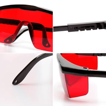 Huepar Czerwony Laser Wzrost Regulowane Okulary Laserowe Okulary Ochronne Okulary Ochronne Poprzeczna Linia Obrotowe Okulary Ochronne