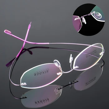 Iboode obramowania oprawa dla punktów ze stopu tytanu Mężczyźni Kobiety retro optyczna krótkowzroczność okulary ramka marka projektant super lekkie okulary