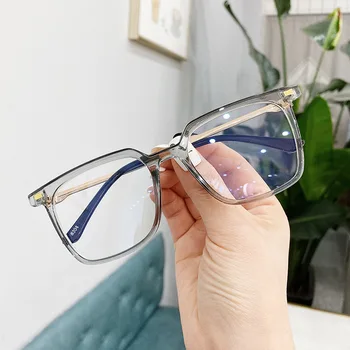 Imwete Vintage Okulary Frame Anti-blue Light Oversize Women Spectacle Trend nity optyka męskie okulary