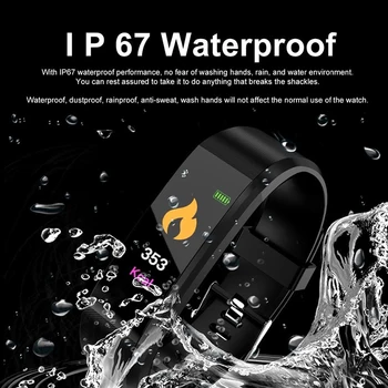 Inteligentne zegarki sportowe bransoletka Bransoletka tętna SPO2 monitor snu Bluetooth Smartband fitness elektroniczny krokomierz bransoletka