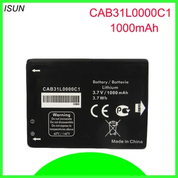 ISUNOO wymiana CAB31L0000C1 CAB31L0000C2 bateria do Alcatel i808 / TCL T66 A890 telefon akumulatora 1000 mah