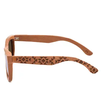 JANGOUL Carbonized Bamboo okulary klasyczne drewniane bambusowe okulary naturalne Mężczyźni Kobiety retro okulary ręcznie TA06
