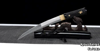 Japońskie Tanto-czarny Скат1060 stale wysokowęglowe stal mały nóż, otwieracz do listów pełna ostrość Tan-prawdziwy miecz Długi Киссаки