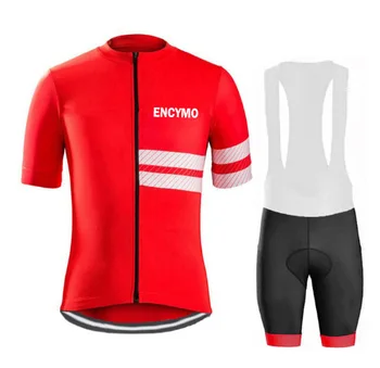 Jazda na rowerze Jersey męski styl z krótkim rękawem, jazda na rowerze odzież odzież sportowa outdoor mtb ciclismo rower zestaw ubrań ENCYMO