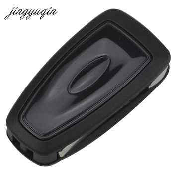 Jingyuqin Remote Car Key 315/434 Mhz ID63 chip Ford Focus Fiesta ASK Signal 2010-HU101 3 przyciski wymiana kluczy