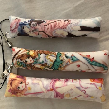 Jojo's Bizarre Adventure Golden Wind Mini Dakimakura Phone Strap brelok kolej poduszka print figurka cosplay wisiorek Urok prezent