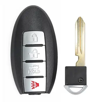 KEYECU Smart Remote Key Shell Fob 4 przyciski do Infiniti FX50 FX35 Q40 Q60 Q70 G25 G35 Nissan Altima, Maxima Murano