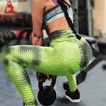 Kiwi Rata kobiety wysokiej talii spodnie jogi siłownia treningi sportowe legginsy bezszwowe fitness legginsy push up jogging legginsy Sport