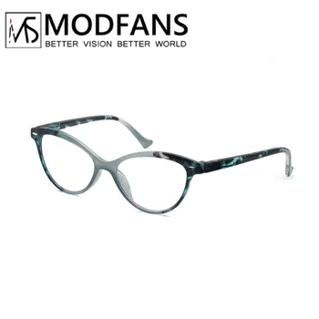 Kocie oko okulary do czytania kobiety lekkie okulary powiększające panie stylowe czytelnicy punkty z materacami przegubem dioptrii+1.0+4.0