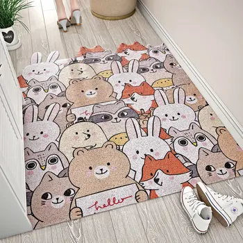 Konfigurowalne dywaniki podłogowe, zwierzęta przepusty dywany, drzwi, osłony dywaniki podłogowe, kreskówek wzory PVC проволочное pierścień kuchenne dywaniki podłogowe