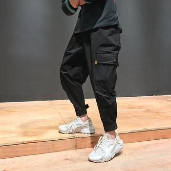 Koreańska wersja black feet nine casual pants beam pants kombinezon odzież męska
