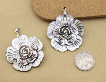 Lacoogh Shell Urok wisiorek dla kobiet naszyjnik nowy kryształ naturalny okrągły perła koraliki bransoletki pasuje biżuteria DIY wnioski co