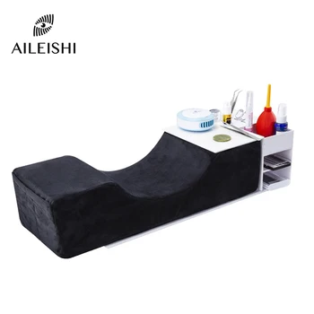 Lash Pillow Neck Support Eyelash Shelf Set Miękka Szczepienie Rzęs Memory Foam Przedłużanie Rzęs Poduszka Makijaż Salon Z Kieszeni