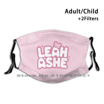 Leah Ashe Logo Custom Design For Adult Child Mask Filter Są Zmywalni Face Mask Leah Ashe Itsfunneh Funneh Ldshadowlady Bee Swarm