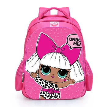 LOL SURPRISE mochila bag lols dolls Dzieci w szkole Cute Bag plecak 3d Bag Cartoon Print Cute Anime kids Backpack Primary
