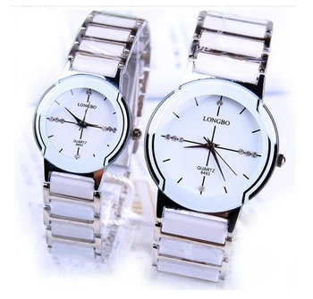 Lonbo Brand Classic quartz lovers Woman Man rhinestone zegarki ceramiczne wodoodporny zegarek prezent wysokiej jakości luksusowe zegarki na rękę