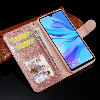 Love Jewell Case For Huawei P30 Lite Pro P20 Mate 20 Leather Glitter Bling Book Flip Case For Honor 20 Lite P30Lite Mate 20Lite