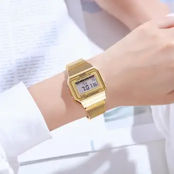 Luksusowe zegarki męskie Modne damskie Cyfrowy zegarek sportowy Top Brand SKMEI Business Mesh Belt zegarek wodoodporny zegarek stoper