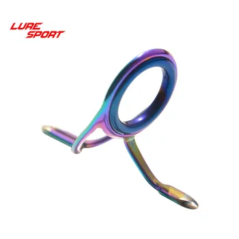 LureSport 9szt Guide Top set Casting Rod Building Component KW Rainbow frame guide Fishing Pole Repair DIY Accessory