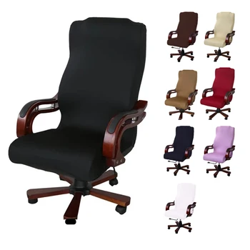 M/L wymiary biura odcinek elastan pokrowce na krzesła anty-Brudny Komputer fotel krzesło cover zdejmowane pokrowce do foteli biurowych krzesła