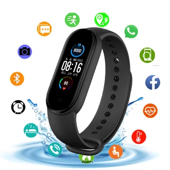 M5 Smart Watch Health Smart Bracelet Heart Rate Blood Pressure Smart Band Smartwatch 2020 Fitness-Tracker Smartband Bransoletka
