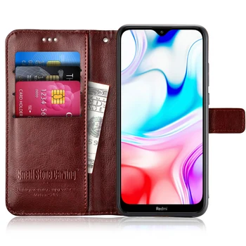 Magnetyczny skórzane flip etui dla Xiaomi Redmi 8 Case retro portfel posiadacza karty stojak Okładka książki etui dla Redmi 8 case redmi 8 cover