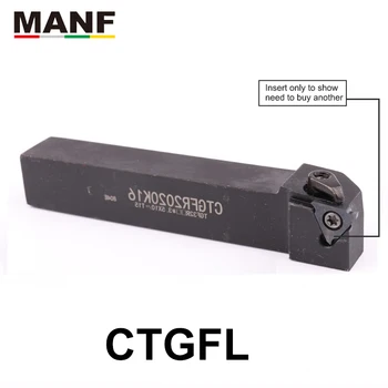 MANF tokarskich 16mm 20mm 25mm CTGFR2020K-16F tokarka CNC średnica narzędzia tnące uchwyt rowków narzędzie do głowy i rowków narzędzia