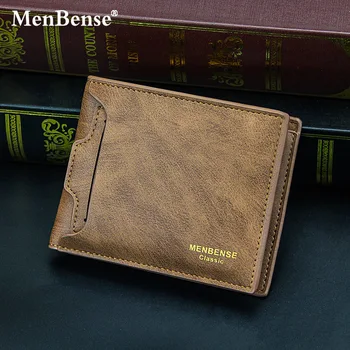 MenBense nowy portfel męski krótki akapit moda casual męskie torba Multi-card Draw, Card krótki akapit portfel męski
