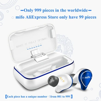 Mifo O5 True Wireless Słuchawki Zestaw Głośnomówiący Bluetooth 5.0 Wodoodporna-Słuchawki Z Ładowania Skrzynią