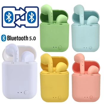 Mini TWS bezprzewodowe słuchawki Bluetooth 5.0 słuchawki matowe słuchawki słuchawki bezprzewodowe słuchawki xiaomi iphone ładowarka