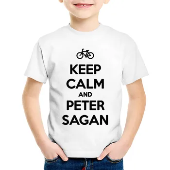 Modne nadruki Peter Sagan dla Dzieci koszulki Dziecięce chłodne lato z krótkim rękawem koszulki dla chłopców/dziewcząt codzienne duże topy odzież Dziecięca,HKP690
