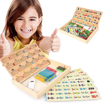 Montessori Matematyczna Drewniane Zabawki Dziecko Na Początku Nauki Cyfry Obrachunkowe Laski Kolor Poznania Edukacyjne Zabawki Matematyczne Dla Dzieci