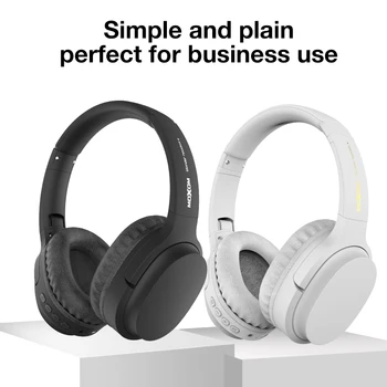 MOXOM słuchawki Bluetooth zdefiniowana przez użytkownika aktywny bezprzewodowy zestaw słuchawkowy z redukcją szumów dla telefonów i muzyki z funkcją rozpoznawania twarzy
