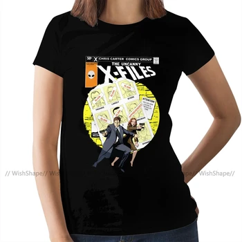 Mulder T-Shirt The Uncanny X-Files T Shirt Street Fashion Women Plus Size tshirt z O. Neck Tee Koszulka Ladies