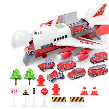 Muzyczna historia symulacja utwór bezwładność dziecięca zabawka samolot przechowywania samolot pasażerski policja, straż pożarną, ratownictwa Baby Boy samochodzik