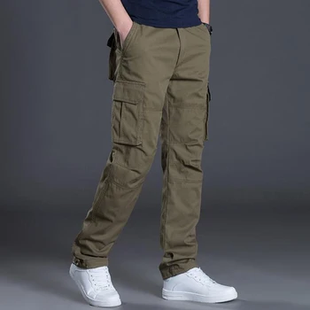 Męskie casual spodnie bawełna multi przewodnik kombinezon moda męska temat znosić taktyczne spodnie dresowe spodnie cargo Pantalon Hombre