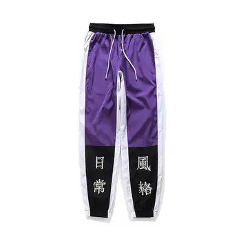 Męskie spodnie w stylu hip-hop męska nowa moda chiński znak wydruku spodnie meble odzież mężczyźni codzienne джоггеры spodnie sportowe spodnie 2019